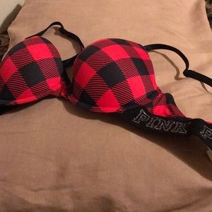 Plaid Bra